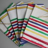 Set of 6 vintage cotton tea towels