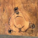 Establishment iron tray wood panel, as it stands