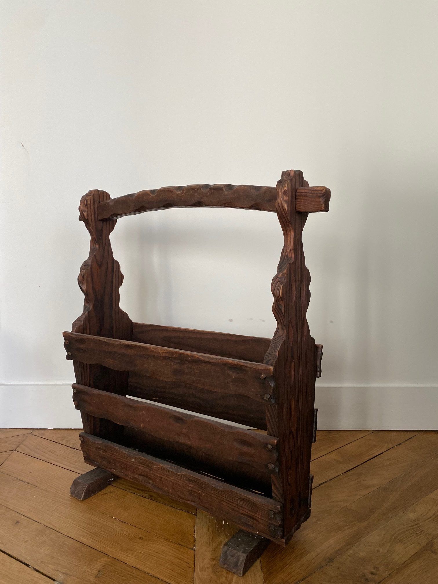 Raw wood review door