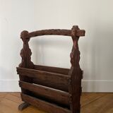 Raw wood review door