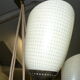 Chandelier 5 tulips 1940 50 brass