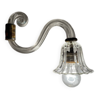 Wall lamp art-deco, italia, anni '30, mouth blown Murano glass style Barovier & Toso Wall lamp art-deco,