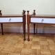 Pair of mahogany and veneer wood bedside tables, Gautier, 60s