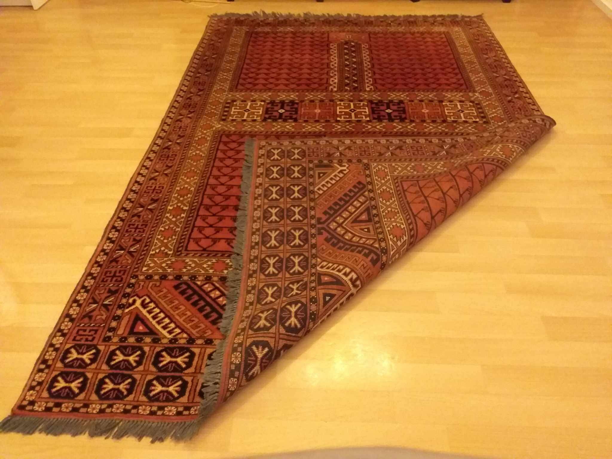 Handmade Afghan Karghai rug 249x162cm