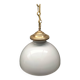 Large opaline pendant light
