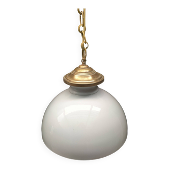 Grande suspension opaline