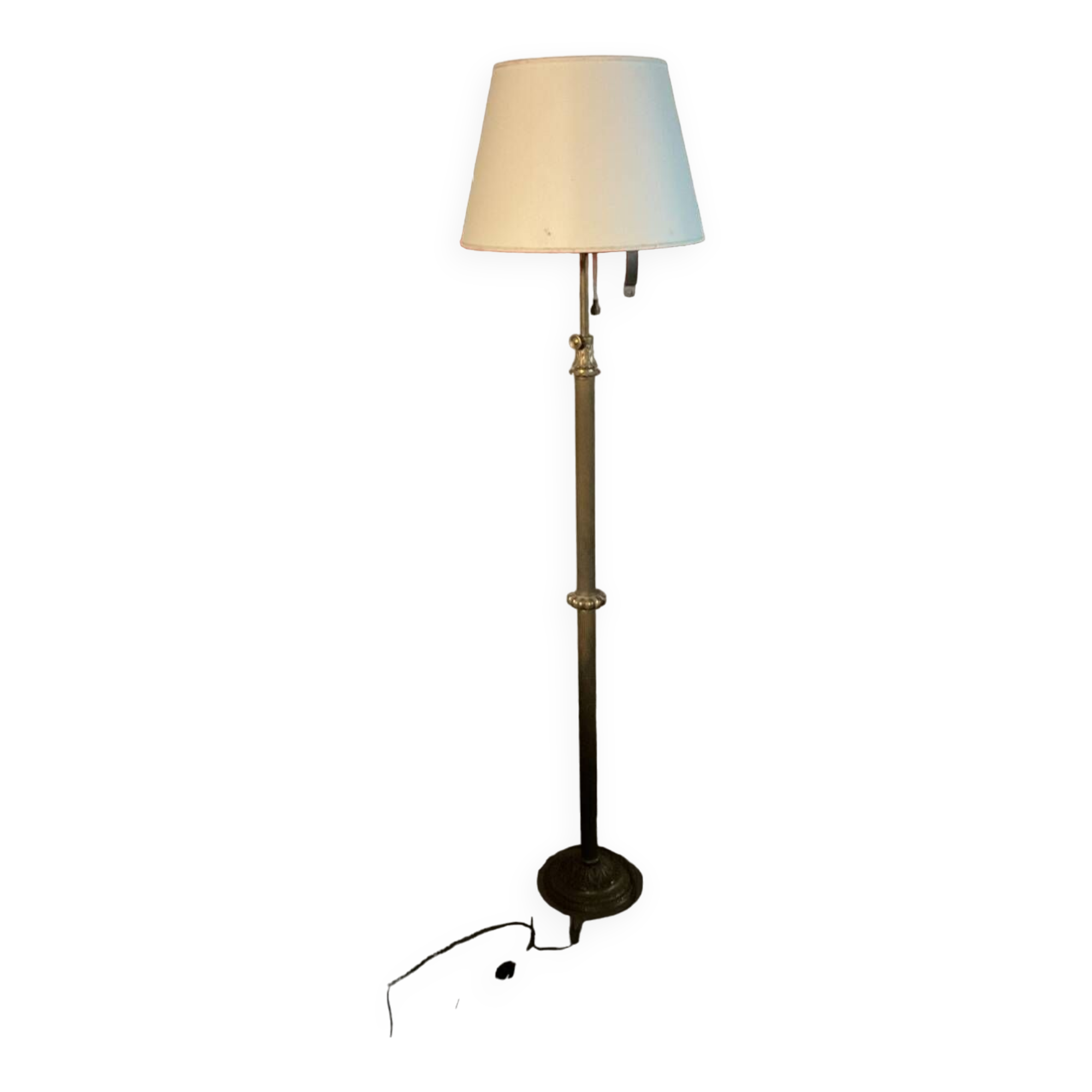 Vintage gold floor lamp