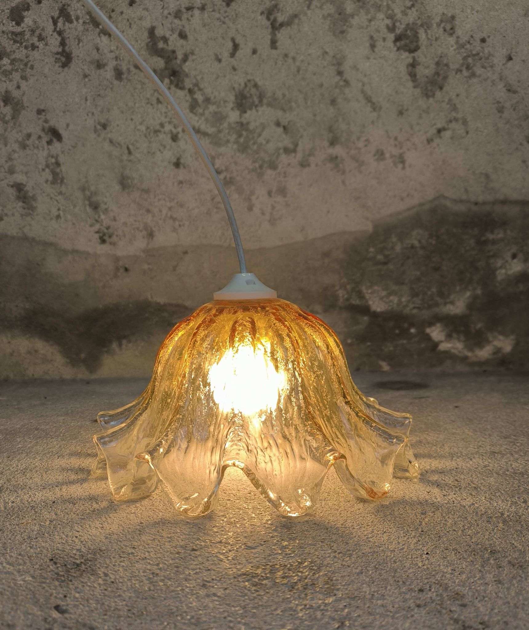 Vintage Murano style glass pendant light