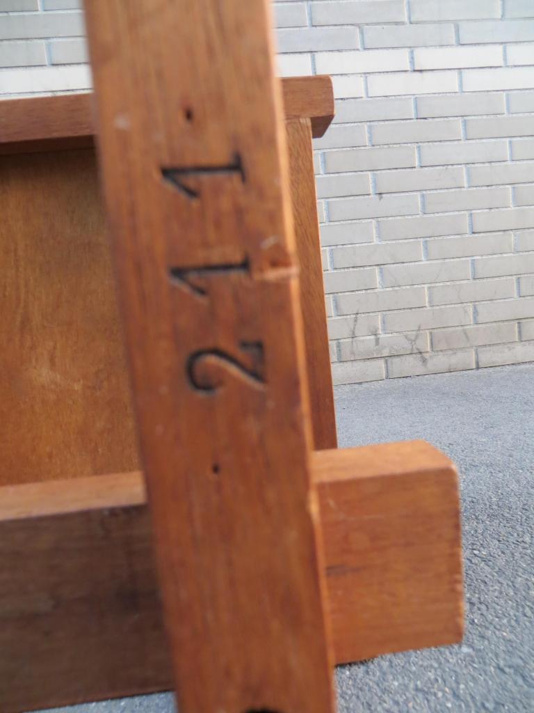 Scandinavian side table in solid teak