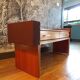 Mini enfilade teck et tissu, 2 tiroirs