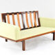 Eric merthen scandinavian modern tornado sofa 2-seater for ire möbler sweden 60s