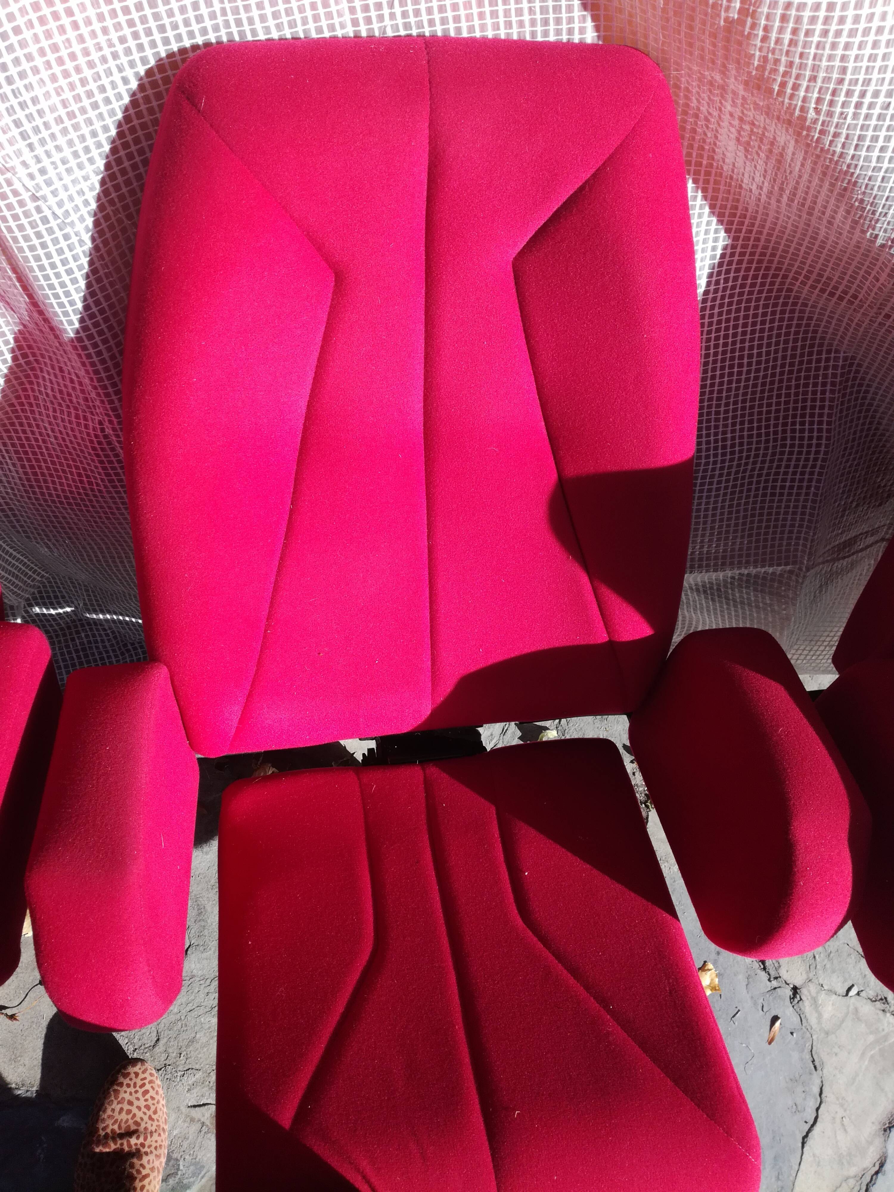 Set de 4 fauteuils de cinéma