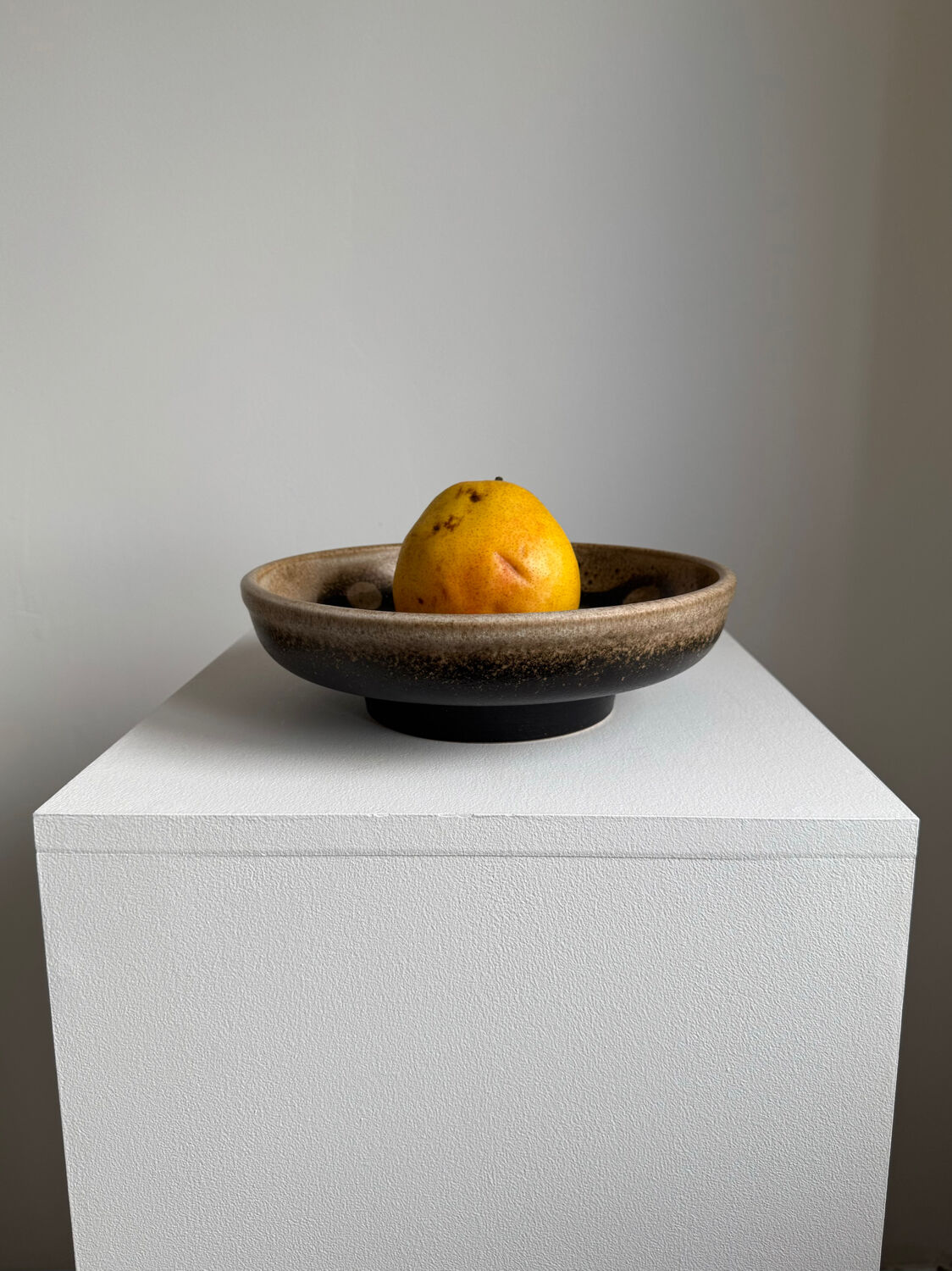Vintage Modernist Handmade German Far Lava Ceramic Decorative Bowl