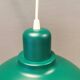 A beautiful industrial hanging lamp in metal (not aluminium) beautiful green colour