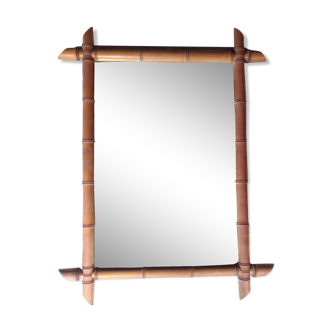 Miroir en bambou vintage 60x78cm