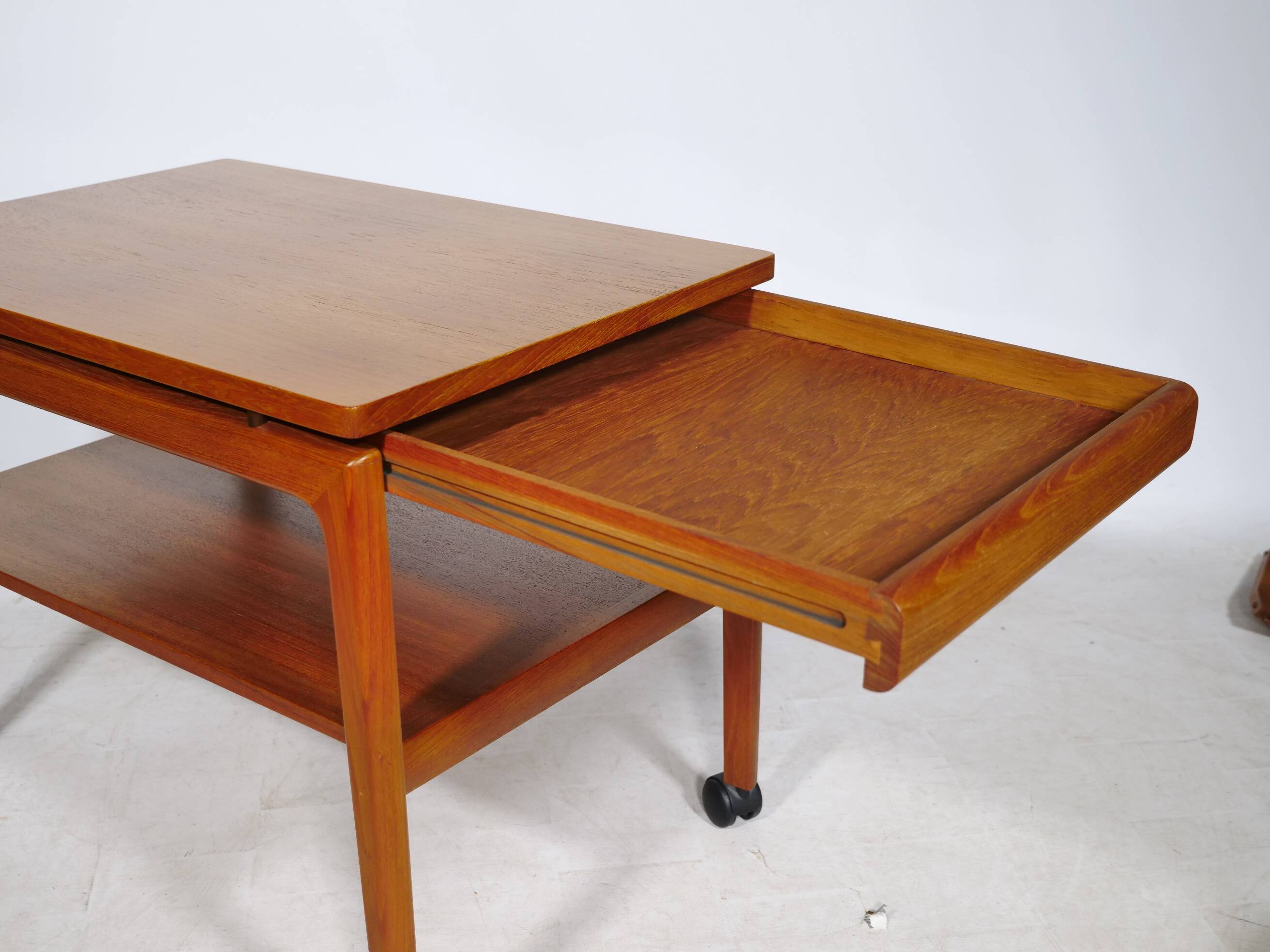 Teak Serving Trolley Senator Series by Ole Wanscher for France & Son, 1960s