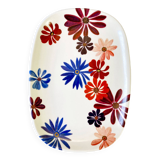 Melamine flower patterned tray, Melstar, 1970s