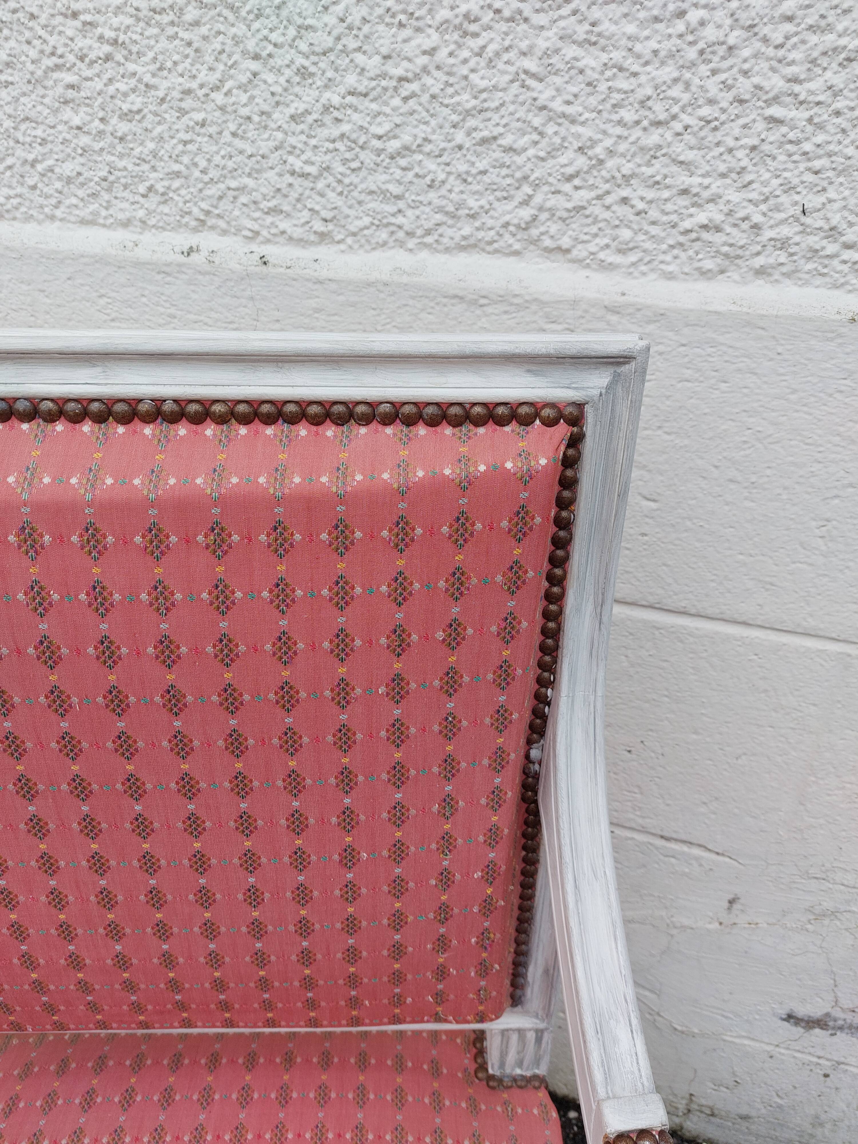 Pair of Louis XVI style armchairs