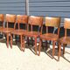Série de 6 chaises bistrot foncées 1940