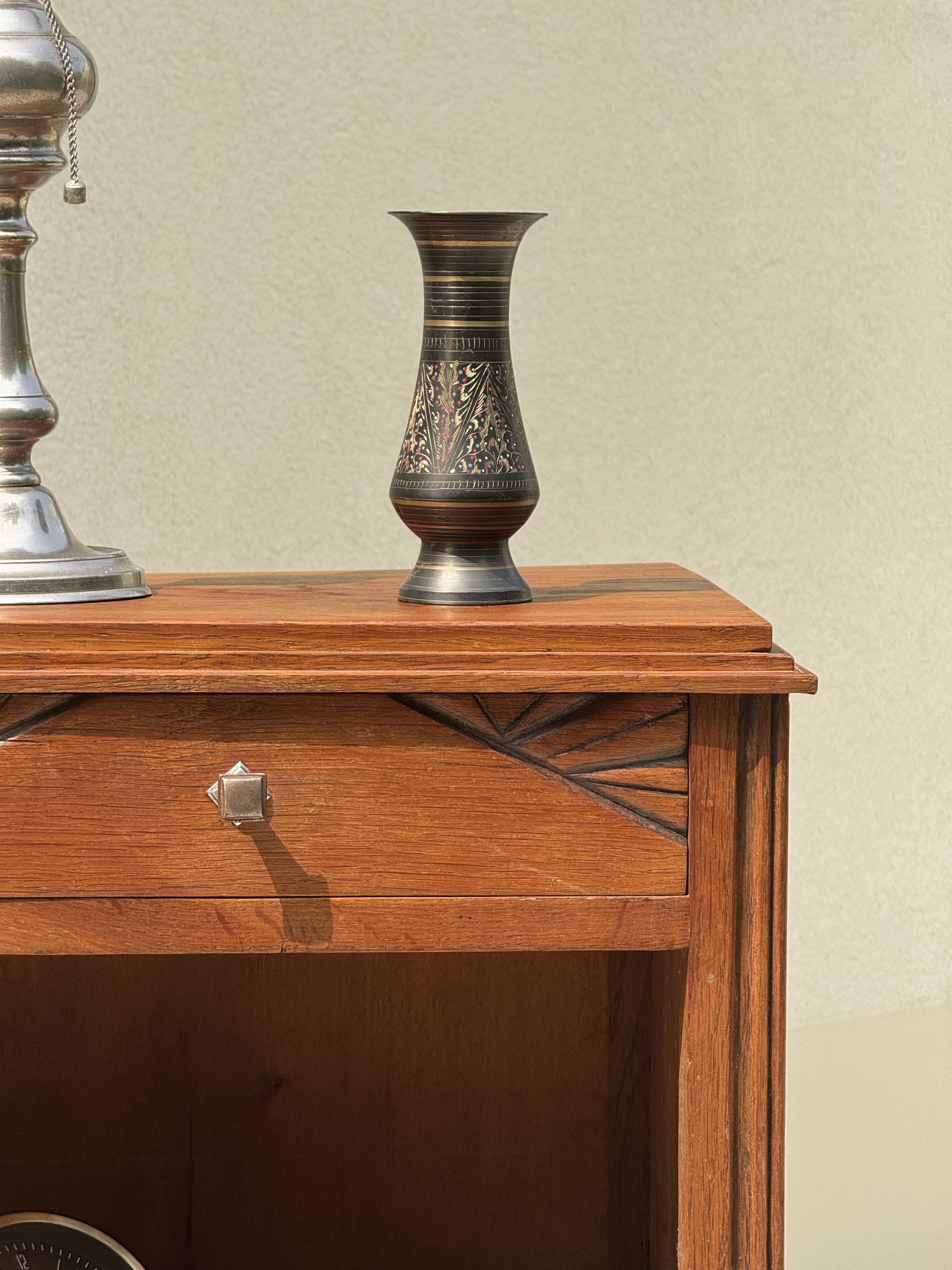 Art Deco bedside or jam cabinet H77.5