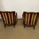 Pair of vintage convertible armchairs