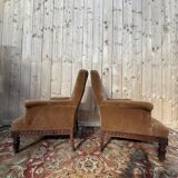 Pair of Louis XVI style armchairs