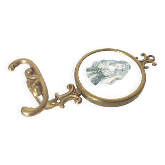 Brass hook with romantic decor for women