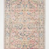 Farmhouse floral vintage rug 256x137cm