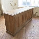 Enfilade meuble de métier chêne coulissant XL