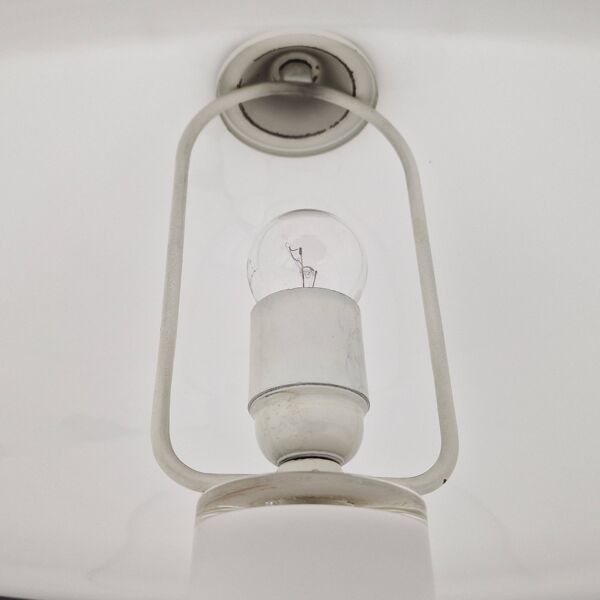 Lampe champignon de Murano rare des années 70 – Verre soufflé à la main avec lumière blanche diffuse