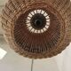 Suspension boule en rotin