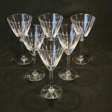6 wine / port glasses in Baccarat cut crystal? 1930s