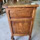 Commode 3 tiroirs arbalette Louis XV en noyer de 1960