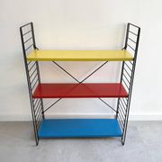 Early free standing Tomado bookshelves / shelving cabinet designed by D. De