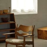 Henning Kjærnulf, Lounge Chairs "Razorblade", Danish design from the mid-century, 1960s.