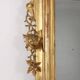 Antique umbertine mirror in Swiss pine, Italy, 19th century.