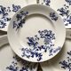 Sarreguemines ironstone flat plates, Damascus model