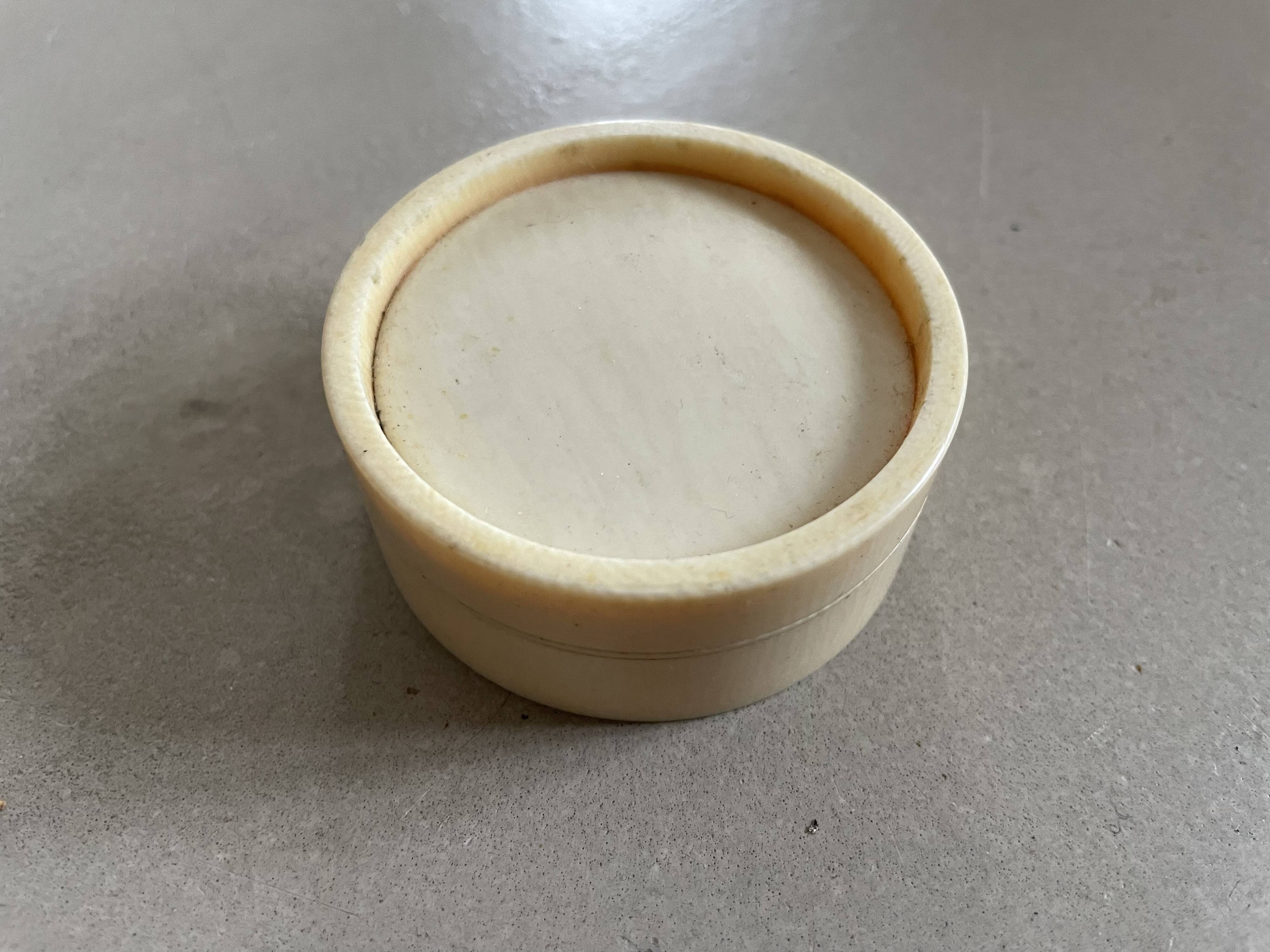 Small old ivory box