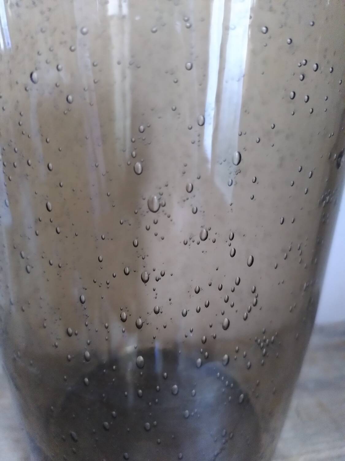 Bubbled glass vase from the 1960s/70s