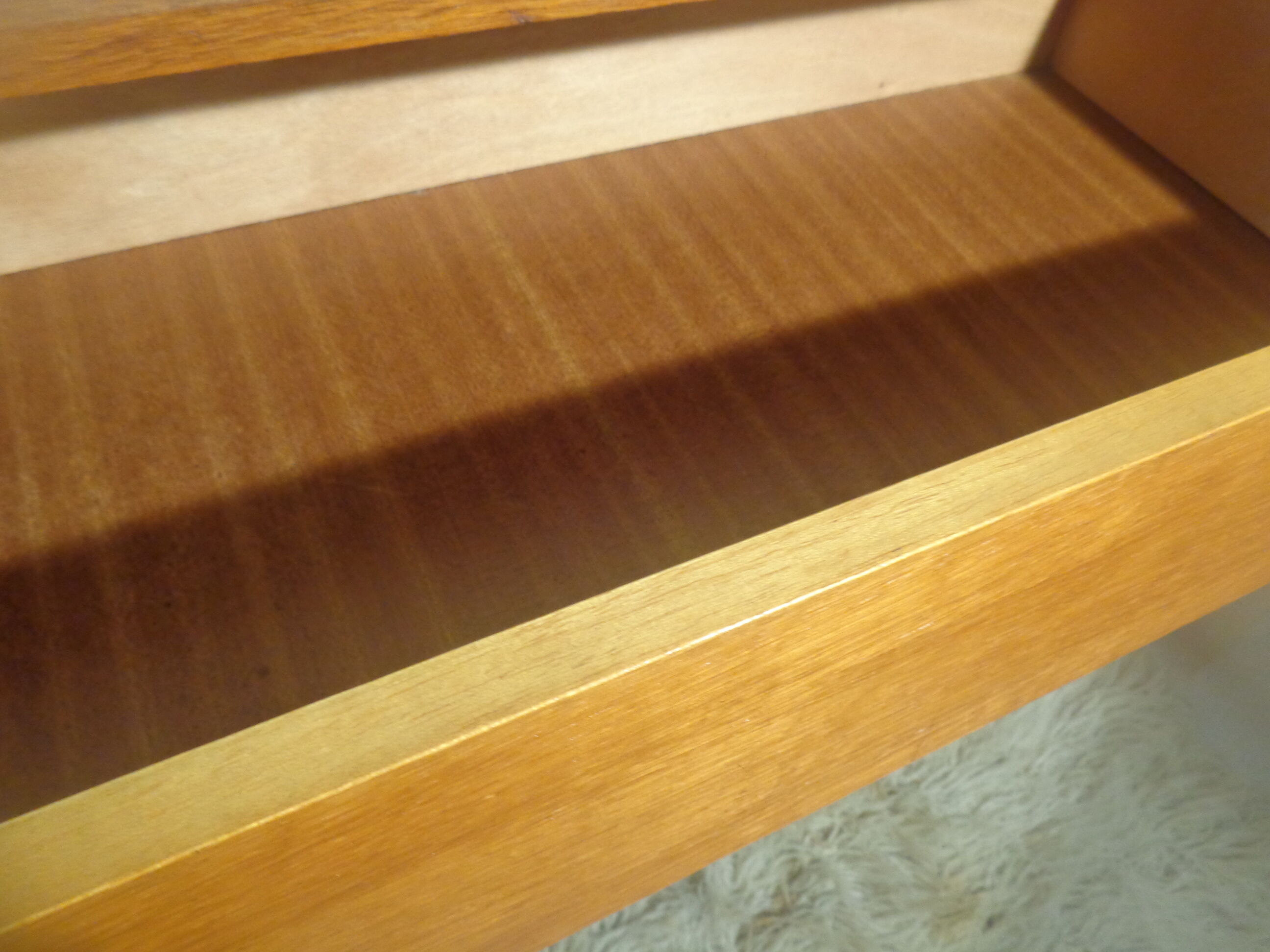 60s light wood chest of drawers