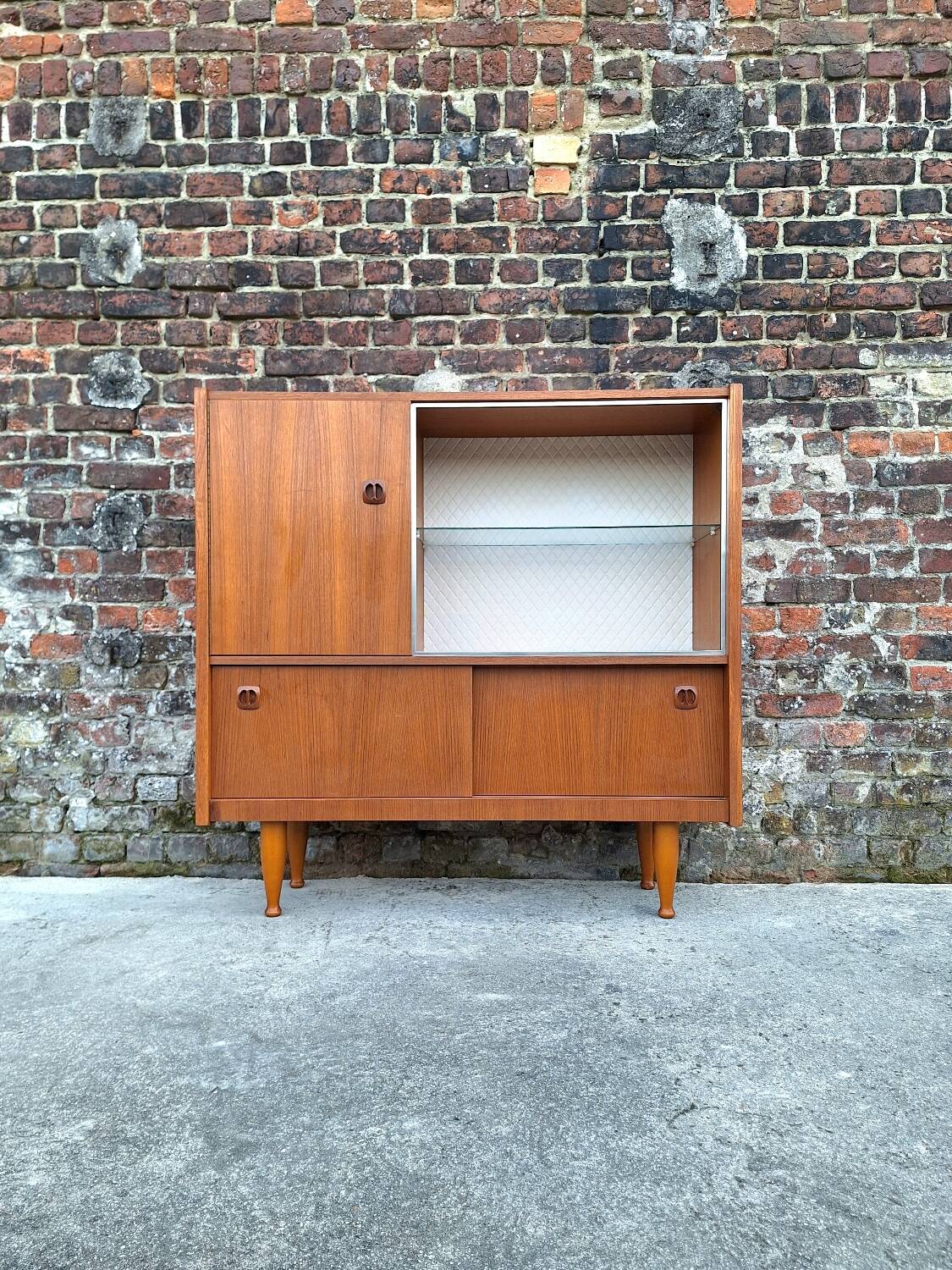 Vintage sideboard, antique bar cabinet, bookcase