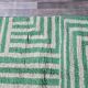 Handmade natural wool rug, size 140 x 260 cm.