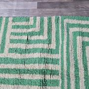 Handmade natural wool rug, size 140 x 260 cm.
