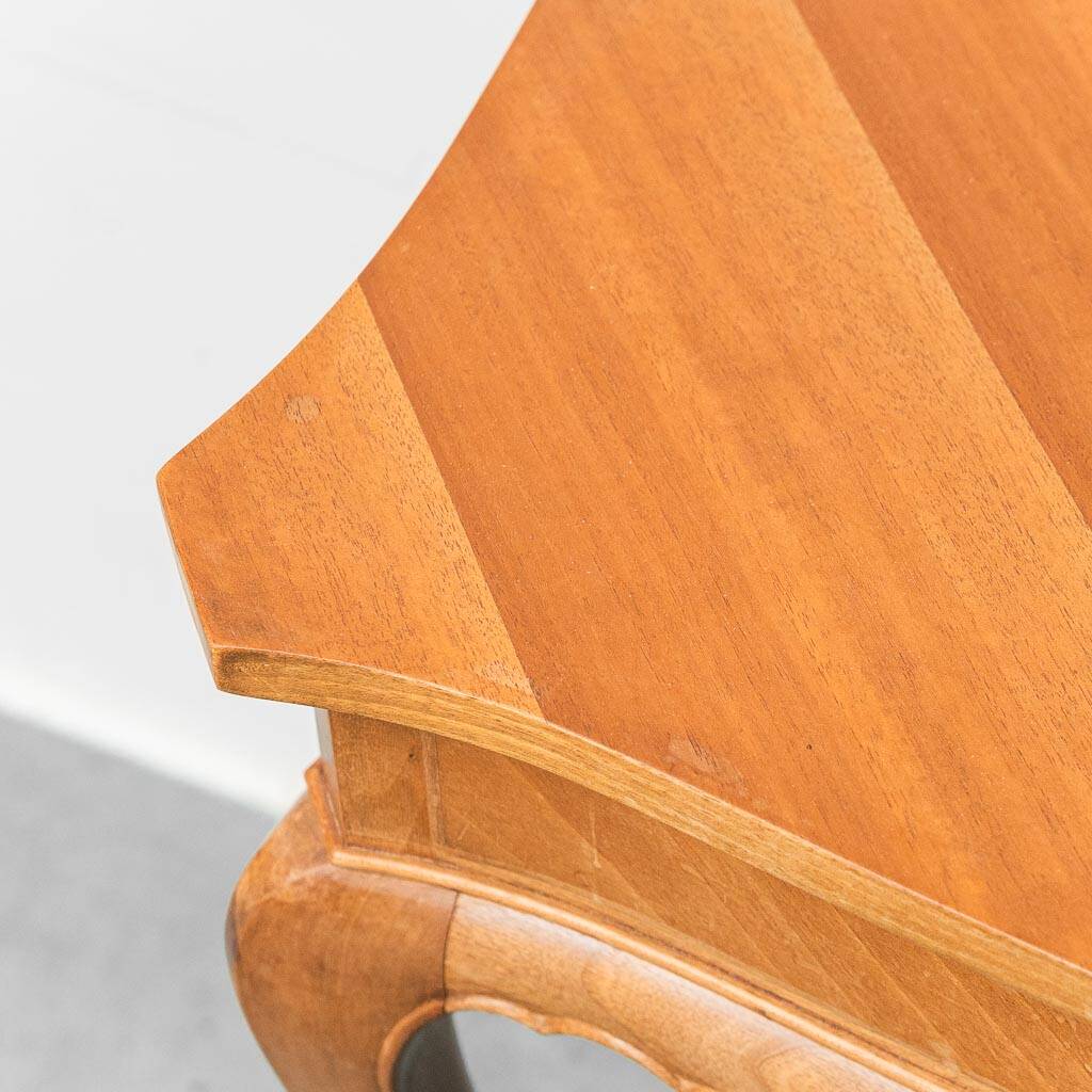 Pair of vintage wooden bedside tables from the 1950s modernism