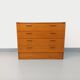 Vintage pine chest of drawers from the 1970s.