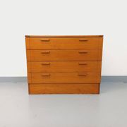 Vintage pine chest of drawers from the 1970s.