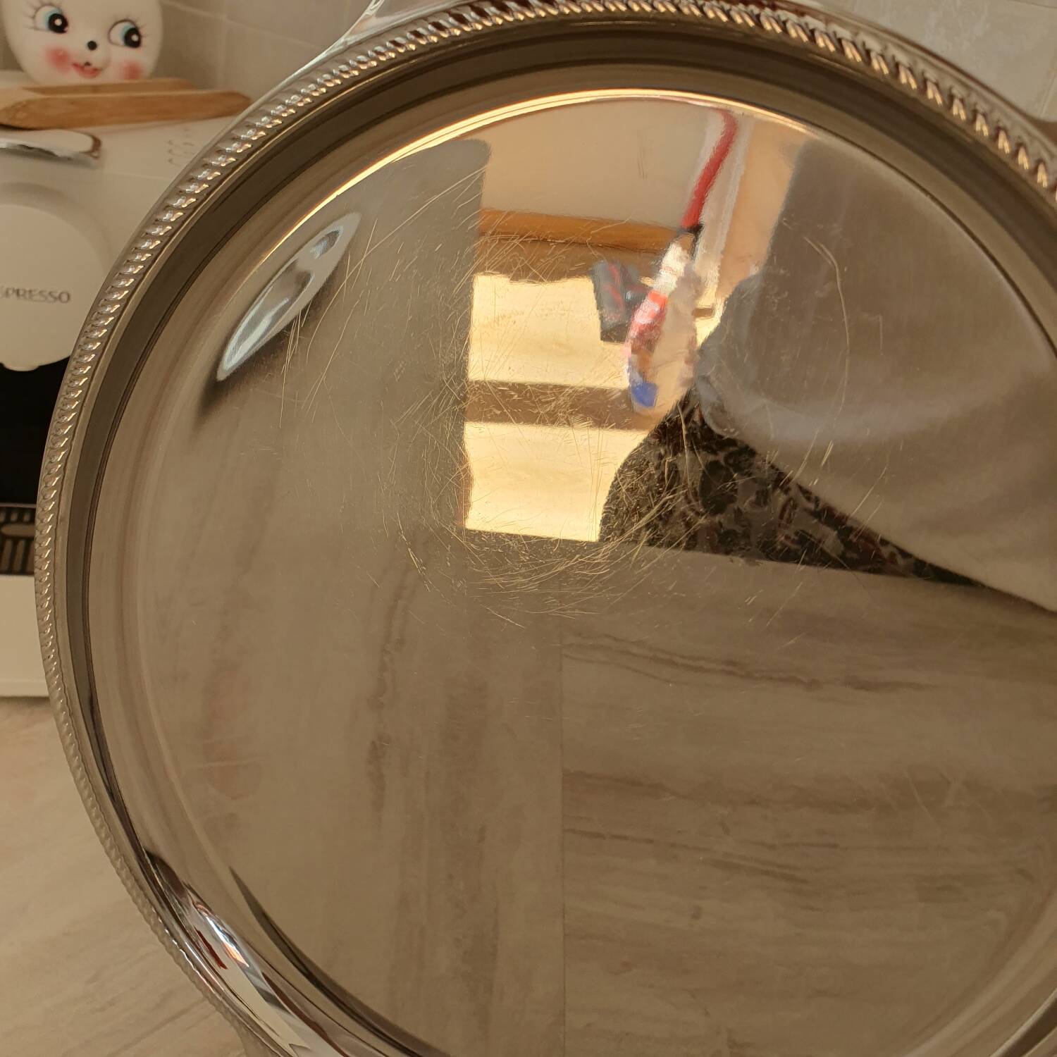 18/10 stainless steel tray Alessi Alfra Italy