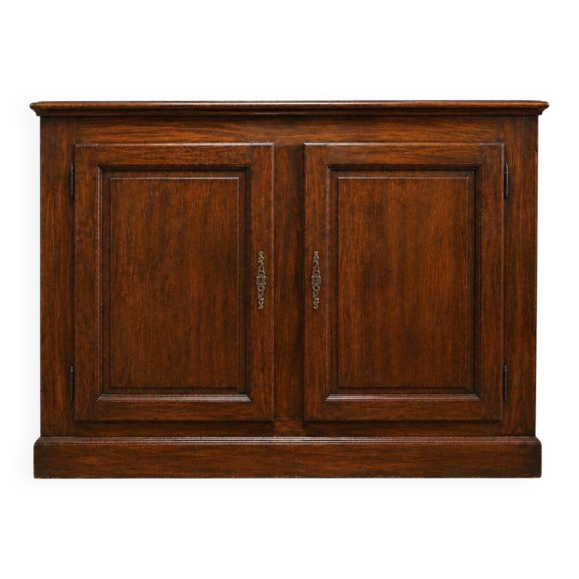Low plinth buffet – Regency style – Solid oak – Chevron top