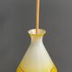 Suspension en verre jaune années 1960