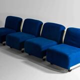 Modular "Amanta 24" sofa by Mario Bellini in premium cobalt blue, Italy 1975